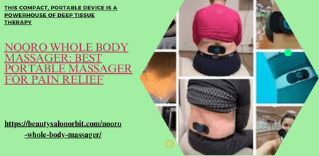 nooro Whole Back Massager Portable & Rechargeable, Cordless Massager, Effective Legs, Shoulder & Back Massage Techniques