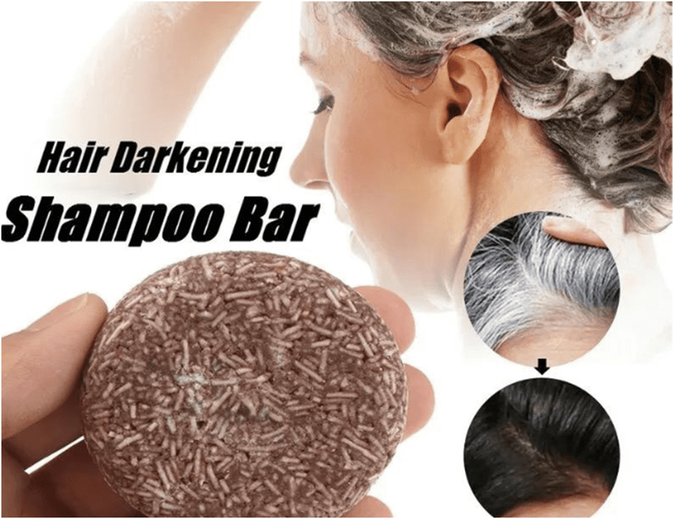 Hair darkening Harishow shampoo Bar