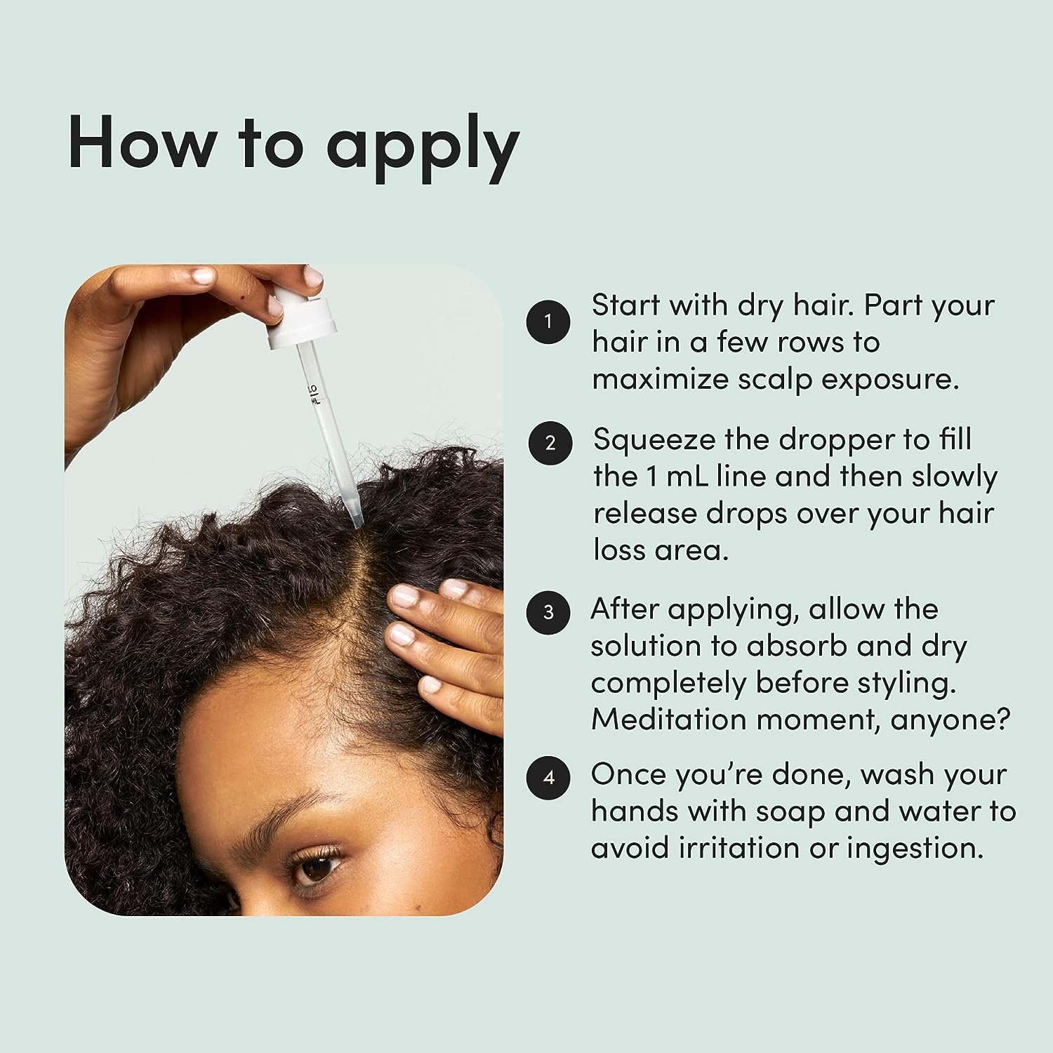 How to apply hers Hair Regrowth Treatment