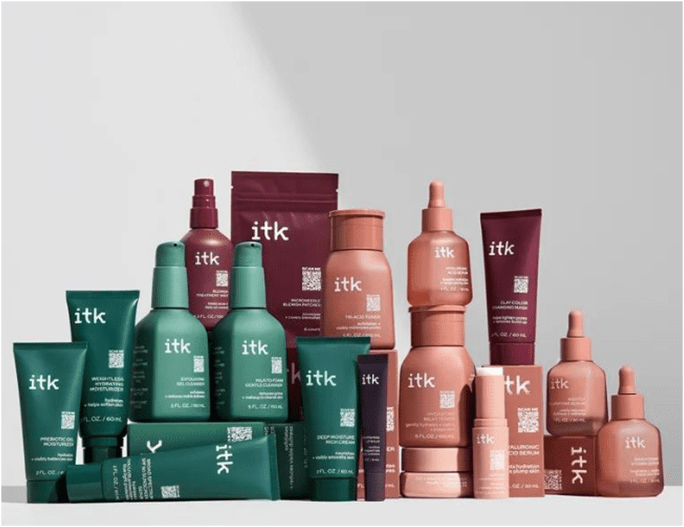 Glowing Skin Achieved with Itk Skincare