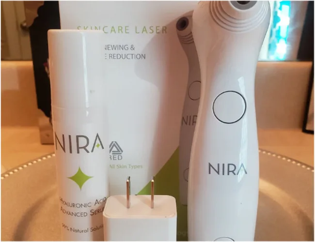 Box of Nira Skincare Laser with visible FDA approval seal