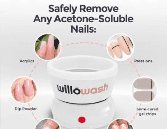 Safely Remove any Acetone-Soluble Nails