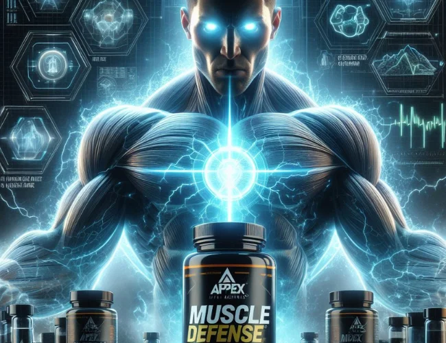 Fitness enthusiast endorsing Apex Labs Muscle Defense