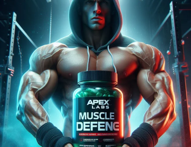 Customer reviewing Apex Labs Muscle supplement