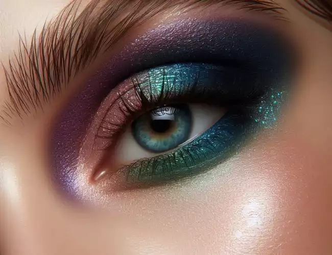 Vibrant Eye beauty with eyeshadow