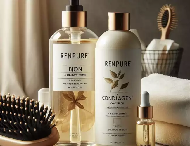 Renpure Biotin & Collagen Shampoo bottle