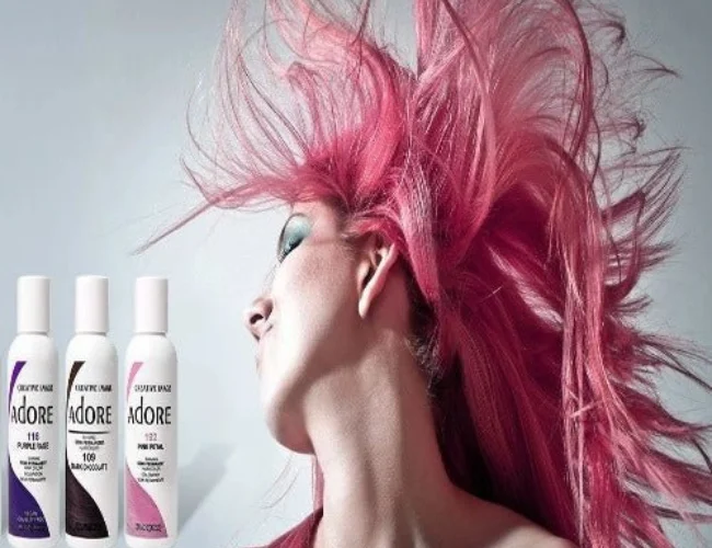 Bold and bright, adore hair dye makes a statement